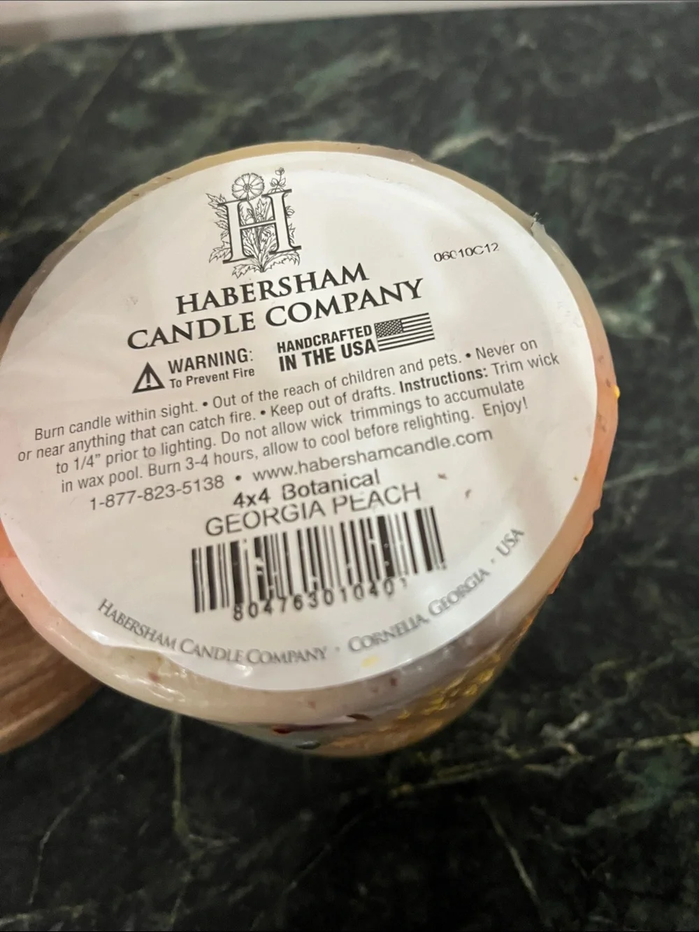 Decorative Cream Floral Pillar Candle by